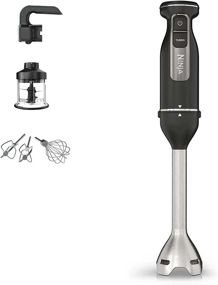 Ninja Foodi 3-in-1 Hand Blender, Mixer &amp; Chopper - Black CI100UK