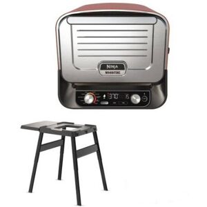 Ninja Woodfire Electric Outdoor Oven, Pizza Maker and BBQ Smoker with FREE Stand - OO101UKKIT