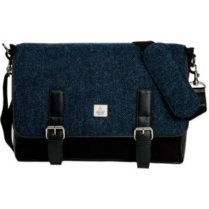 Maccessori Blue Herringbone Harris Tweed Messenger Bag