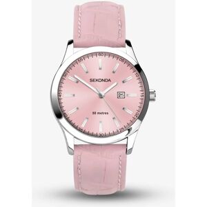 Sekonda Classic Taylor Pink Leather Strap Watch 40550 Sekonda Classic Taylor Pink Leather Strap Watch 40550