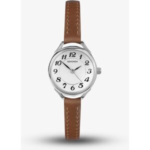 Sekonda Easy Reader Brown Leather Strap Watch 40479 Sekonda Easy Reader Brown Leather Strap Watch 40479