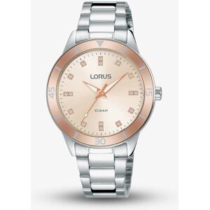 Lorus Ladies Sports Light Rose Gold Sunray Dial Bracelet Watch RG241RX9 Lorus Ladies Sports Light Rose Gold Sunray Dial Bracelet Watch RG241RX9