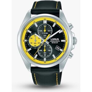 Lorus Mens Sport Chronograph Black Leather Strap Watch RM389JX9 Lorus Mens Sport Chronograph Black Leather Strap Watch RM389JX9