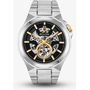 Bulova Mens Classic Stainless Steel Automatic Black Skeleton Dial Bracelet Watch 98A224 Bulova Mens Classic Stainless Steel Automatic Black Skeleton Dial Bracelet Watch 98A224