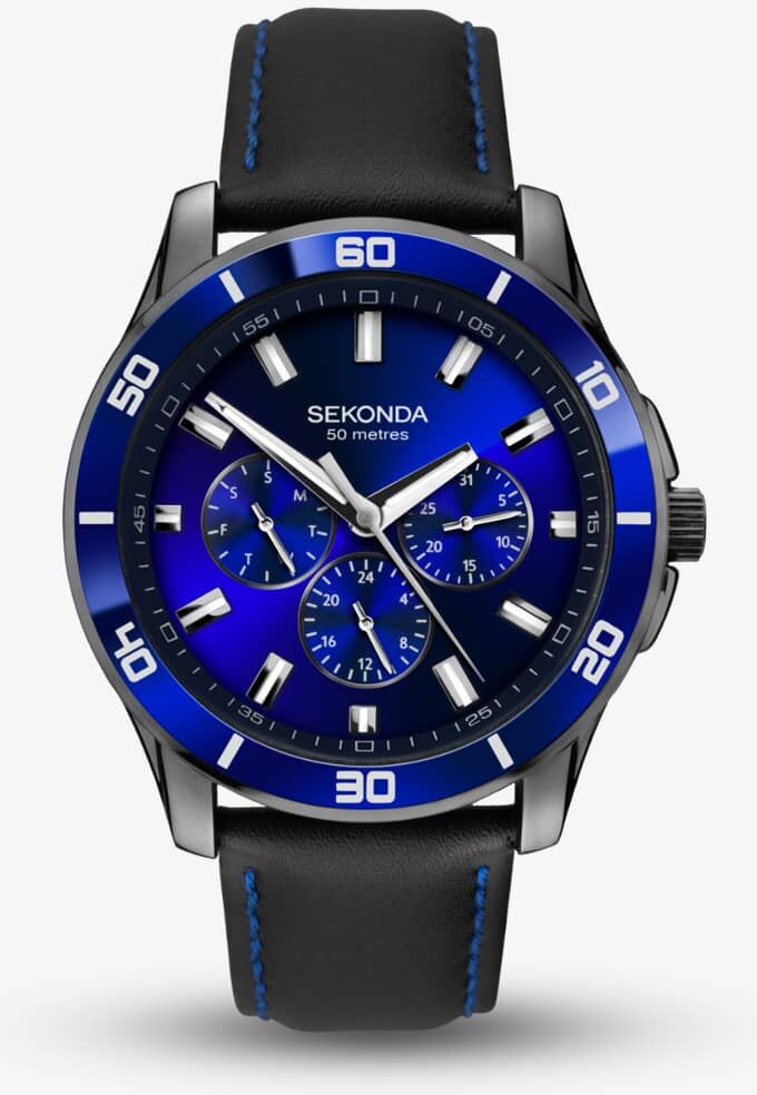 Sekonda Sports Midnight Blue & Gunmetal Watch 1634
