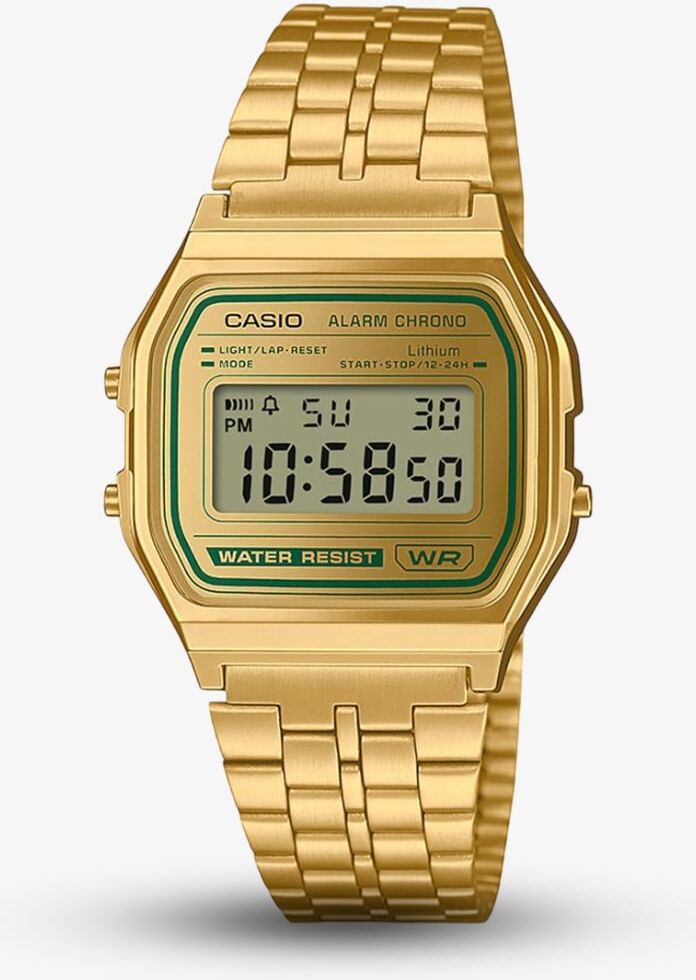 Casio Unisex Vintage Gold Tone Digital Watch A158WEGV-9AEF