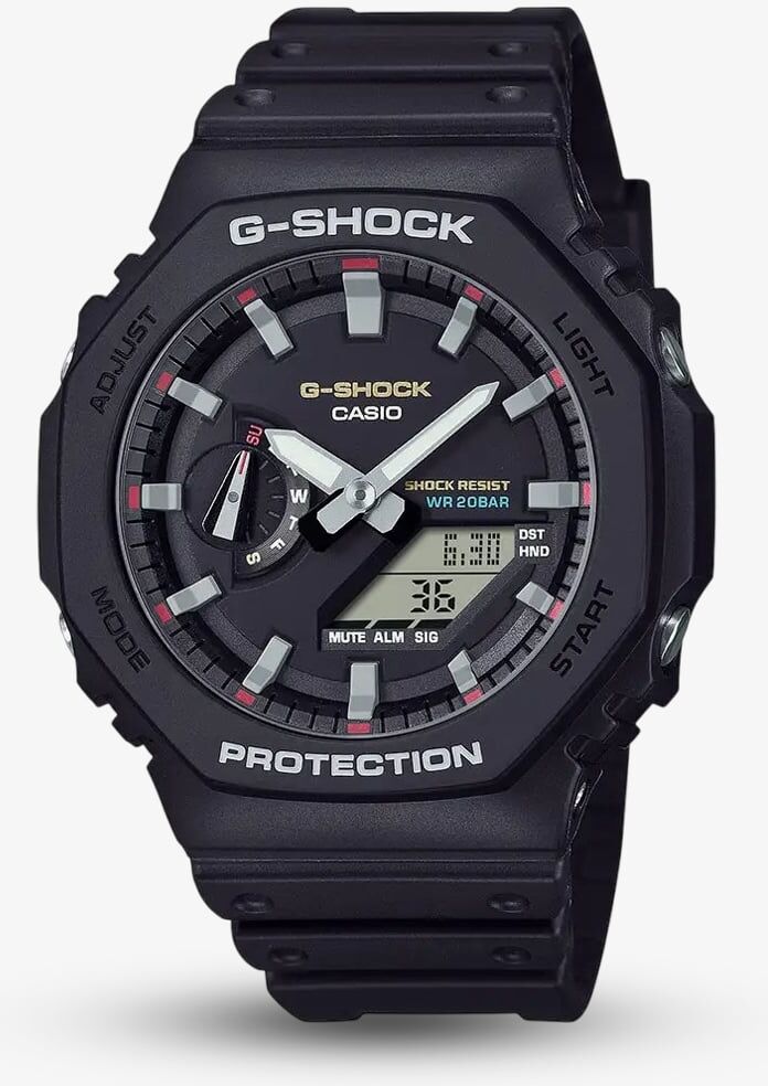 Casio G-Shock Mens Black Duo Display Watch GA-2100RL-1AER