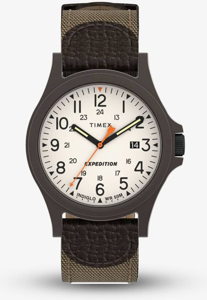 Timex Mens Expedition Khaki Fabric Strap Watch TW4B23700