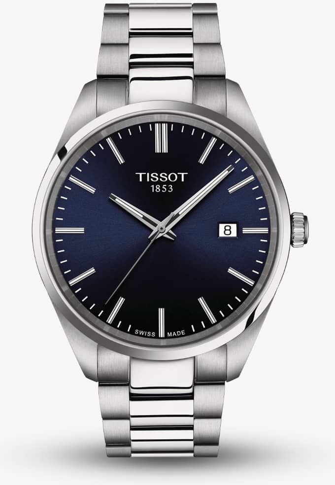 Tissot PR 100 Silver & Blue Watch T150.410.11.041.00