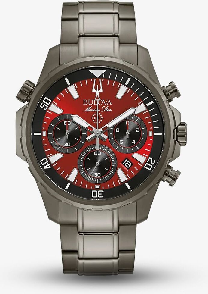 Bulova Mens Marine Star Chronograph Bracelet Watch 98B350