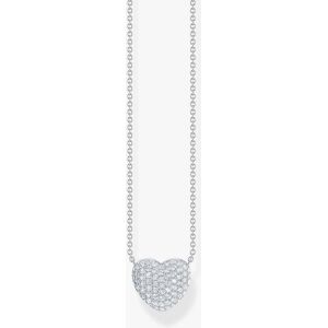 THOMAS SABO Sterling Silver Heart Shaped Pendant Necklace KE2277-051-14-L45V