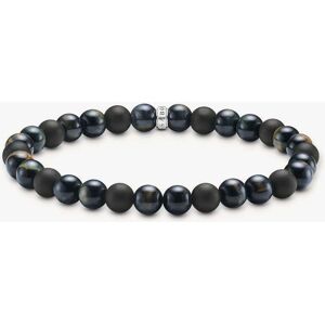 THOMAS SABO Talisman Tiger Eye & Obisidian Beaded Bracelet A2182-806-7-L19