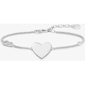 THOMAS SABO Silver Tone Heart with Infinity Bracelet A1486-051-14