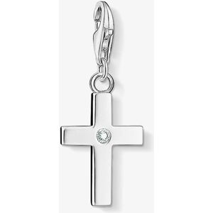 THOMAS SABO Silver Cubic Zirconia Set Cross Charm 0366-051-14