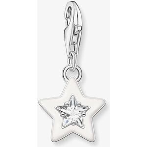 THOMAS SABO White Cubic Zirconia Cold Enamel Star Charm 2044-041-14