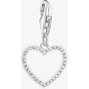 THOMAS SABO As We Love Silver Cubic Zirconia Open Heart Dropper Charm 2203-051-14