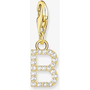 THOMAS SABO Gold Plated Cubic Zirconia Letter B Charm 1965-414-14