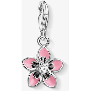 THOMAS SABO Silver Pink Flower Charm 1354-041-9