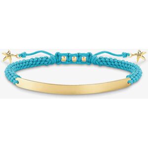 THOMAS SABO Ladies Blue Starfish Gold Plated Love Bridge Bracelet LBA0060-848-1-L19V