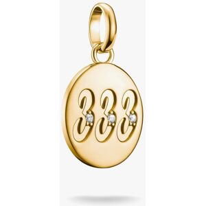 THOMAS SABO Charm Club Connect Gold Plated 333 Angel Number Charm CC1250-414-14