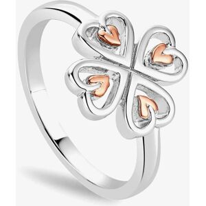 Clogau Silver & 9ct Rose Gold Tree Of Life Heart Ring 3STOL0738-M