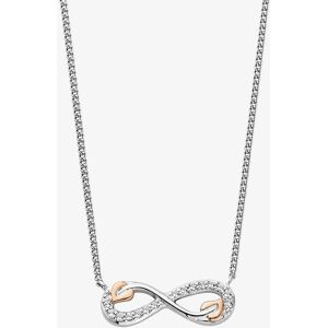 Clogau Silver & 9ct Rose Gold Tree Of Life Infinity Necklace 3STOL0735