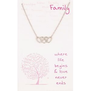 Sentiments by TJH Collection Sentiments Family Triple Intertwined Heart Necklace 16665