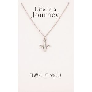 Sentiments by TJH Collection Sentiments Life is a Journey Aeroplane Pendant 12219M