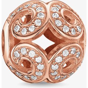 THOMAS SABO Rose Gold Plated Cubic Zirconia Glittering Wave K0027-416-14