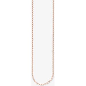 THOMAS SABO Rose Gold Plated 45cm Round Belcher Chain KE1219-415-12-S