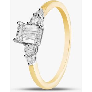 Gold Impression 18ct Yellow Gold Certificated 0.70ct Emerald & Brilliant Cut Diamond Shoulder Set Solitaire Ring 31290YW/90-18 M Gold Impression 18ct Yellow Gold Certificated 0.70ct Emerald & Brilliant Cut Diamond Shoulder Set Solitaire Ring 31290YW/90-18 M