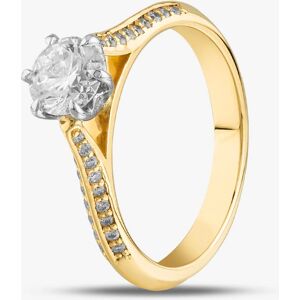 Gold Impression 18ct Yellow Gold Certificated 0.90ct Brilliant Cut Diamond Shoulder Set Solitaire Ring 10637/18PT/M020(.70ct) Gold Impression 18ct Yellow Gold Certificated 0.90ct Brilliant Cut Diamond Shoulder Set Solitaire Ring 10637/18PT/M020(.70ct)