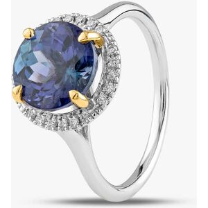 Gold Impression 18ct White Gold 3.51ct Brilliant Cut Tanzanite & 0.12ct Diamond Halo Ring NTR2027GTZD-18YWG Gold Impression 18ct White Gold 3.51ct Brilliant Cut Tanzanite & 0.12ct Diamond Halo Ring NTR2027GTZD-18YWG
