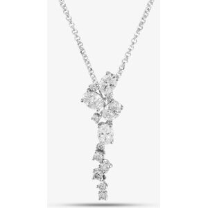Gold Impression 18ct White Gold 0.97ct Oval & Brilliant Cut Diamond Dropper Necklace P27127GW18DD Gold Impression 18ct White Gold 0.97ct Oval & Brilliant Cut Diamond Dropper Necklace P27127GW18DD