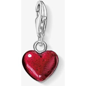 THOMAS SABO Silver Red Enamel Heart Charm 0794-007-10 THOMAS SABO Silver Red Enamel Heart Charm 0794-007-10