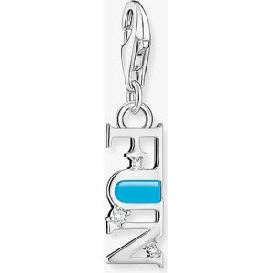 THOMAS SABO Silver Turquoise Cold Enamel FUN Charm 2009-041-17 THOMAS SABO Silver Turquoise Cold Enamel FUN Charm 2009-041-17