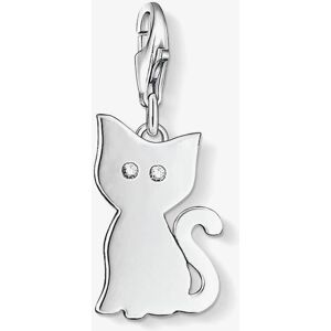 THOMAS SABO Sterling Silver White Cubic Zirconia Plain Cat Charm 1014-051-14 THOMAS SABO Sterling Silver White Cubic Zirconia Plain Cat Charm 1014-051-14