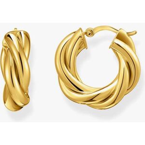 THOMAS SABO Gold Plated 20mm Intertwined Twisted Hoop Earrings CR742-413-39 THOMAS SABO Gold Plated 20mm Intertwined Twisted Hoop Earrings CR742-413-39