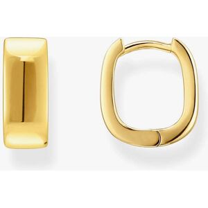 THOMAS SABO Gold Plated 13.4mm Angular Shape Hoop Earrings CR743-413-39 THOMAS SABO Gold Plated 13.4mm Angular Shape Hoop Earrings CR743-413-39