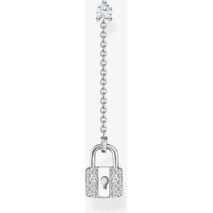 THOMAS SABO Silver & Cubic Zirconia Padlock Dropper Single Stud Earring H2213-051-14 THOMAS SABO Silver & Cubic Zirconia Padlock Dropper Single Stud Earring H2213-051-14
