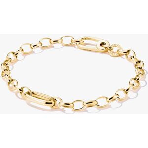 THOMAS SABO Charm Club Connect Gold Plated 17cm Oval Link Charm Bracelet C1202-413-39 17 THOMAS SABO Charm Club Connect Gold Plated 17cm Oval Link Charm Bracelet C1202-413-39 17