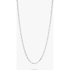 THOMAS SABO Charm Club Connect Silver 45cm Paperclip Oval Link Necklace KE2328-001-21-L45v THOMAS SABO Charm Club Connect Silver 45cm Paperclip Oval Link Necklace KE2328-001-21-L45v