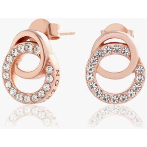 Olivia Burton Classic Interlink Rose Gold Tone Drop Stud Earrings OBJCOE222 Olivia Burton Classic Interlink Rose Gold Tone Drop Stud Earrings OBJCOE222