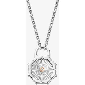 Clogau Silver & 9ct Rose Gold Nos Da Coin Necklace 3SNDA0718 Clogau Silver & 9ct Rose Gold Nos Da Coin Necklace 3SNDA0718