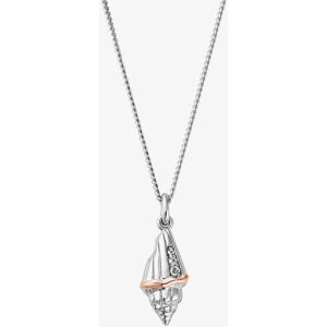 Clogau Silver & 9ct Rose Gold Sounds Of The Sea Shell Necklace 3SBCH0751 Clogau Silver & 9ct Rose Gold Sounds Of The Sea Shell Necklace 3SBCH0751
