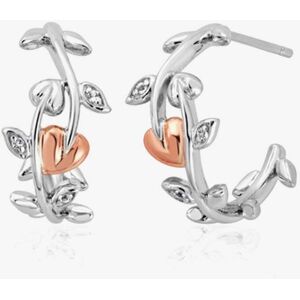 Clogau Vine of Life White Topaz Half Hoop Earrings 3STOL0235 Clogau Vine of Life White Topaz Half Hoop Earrings 3STOL0235