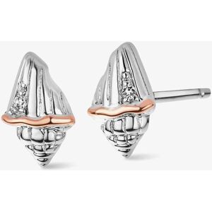 Clogau Natures Wonder Silver & 9ct Rose Gold Sea Shell Stud Earrings 3SBCH0750 Clogau Natures Wonder Silver & 9ct Rose Gold Sea Shell Stud Earrings 3SBCH0750