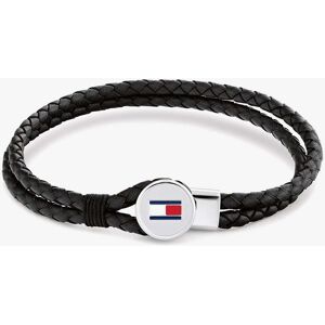 Tommy Hilfiger Bruce Braided Black Leather Bracelet 2790654 Tommy Hilfiger Bruce Braided Black Leather Bracelet 2790654