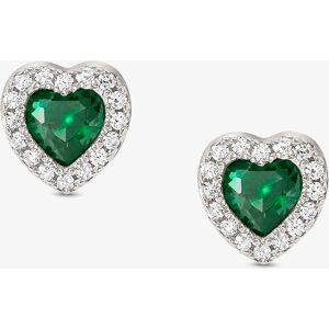 Nomination All My Love Sterling Silver Green Heart Stud Earrings 240304/014 Nomination All My Love Sterling Silver Green Heart Stud Earrings 240304/014
