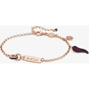 Nomination Easychic Rose Gold Plated Black & Red Cubic Zirconia Good Luck Bracelet 147901/049 Nomination Easychic Rose Gold Plated Black & Red Cubic Zirconia Good Luck Bracelet 147901/049